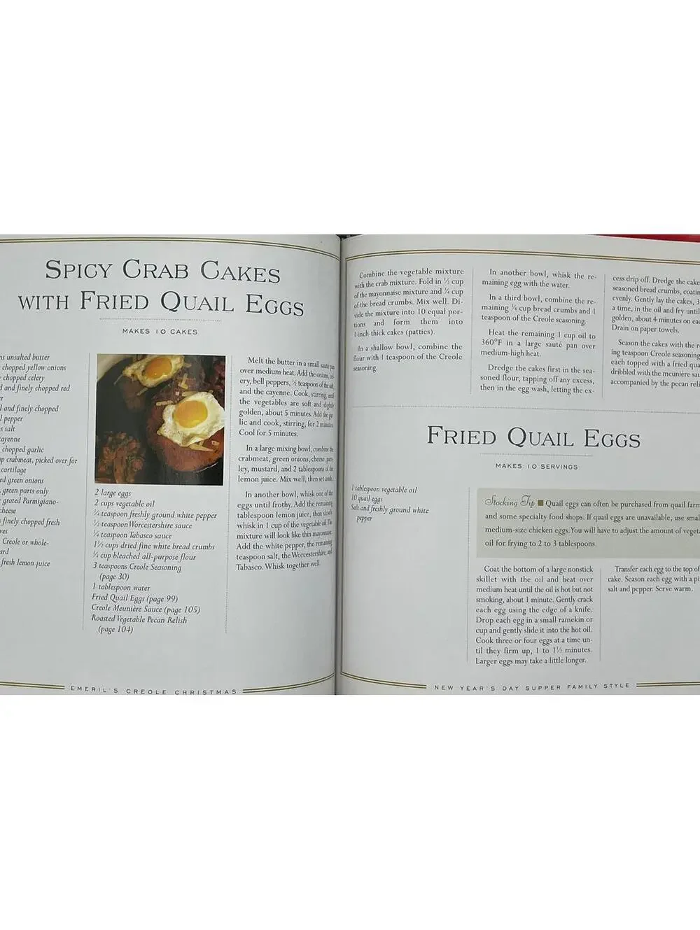 Vintage Emeril Lagasse Cookbook: Creole Christmas Recipes, 1997 First Edition